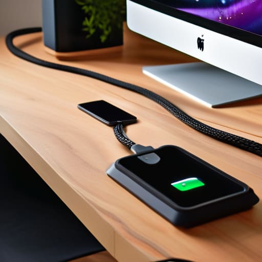 How to organise cables at a desk.